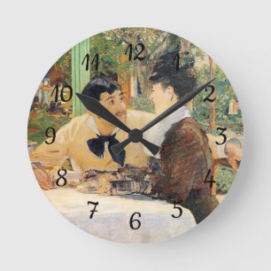 Horloge Ronde Chez Edouard Manet du père Lathuille  