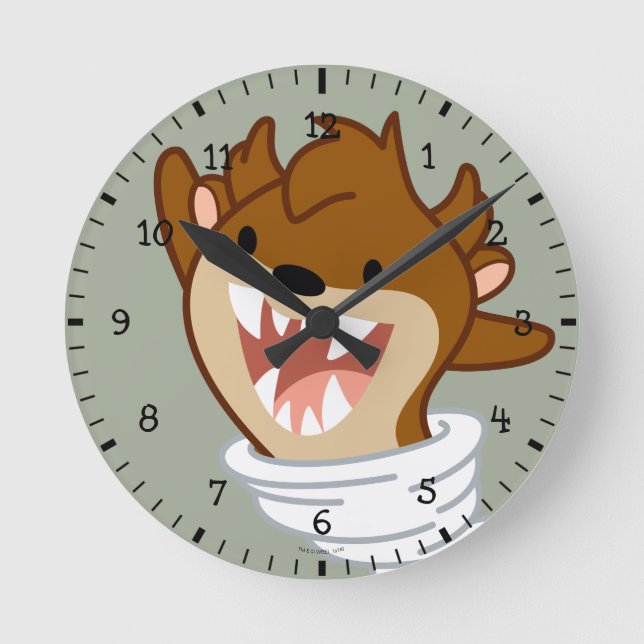 Horloge Ronde Chibi Tornade TAZ™ (Recto)