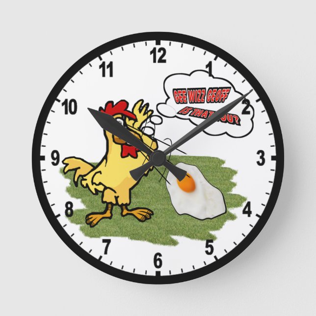 Horloge Ronde Chicken (Recto)