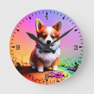 Horloge Ronde Chien de Chien de Chien de Chien De Chien De Chien