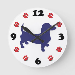 Horloge Ronde Chien de chien, Doxie Wall Clock