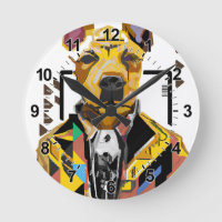 Chien portant un costume : Art numérique