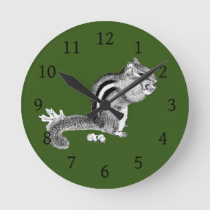 Horloge ronde Chipmunk