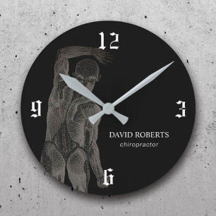 Horloge Ronde Chiropratique Chiropraticien Massage Spa Thérapist