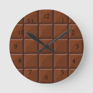 Horloge Ronde Chocolat du lait