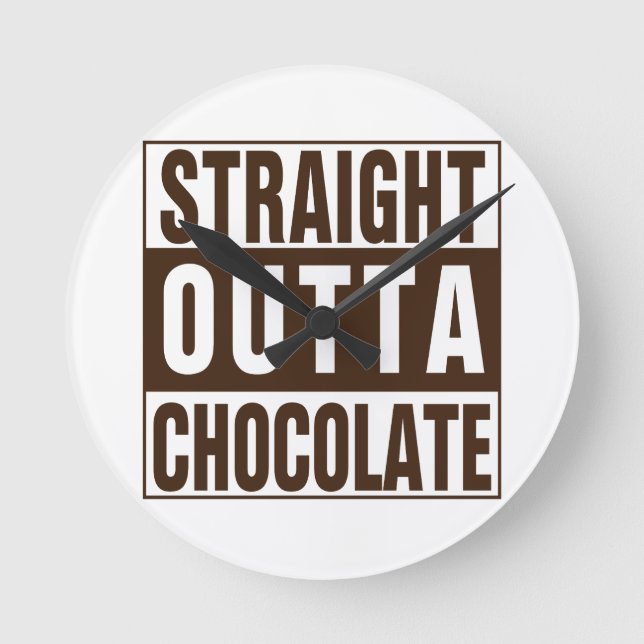 Horloge Ronde Chocolate Straight Outta Brown (Recto)