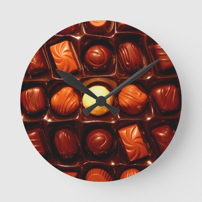 HORLOGE RONDE CHOCOLATS ASSORTIS (Recto)