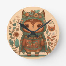 Chouette florale de mûre boho