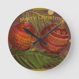 Horloge Ronde Christmas Ornament