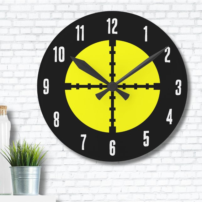 Horloge Ronde Cible de tir (Sports Shooting Practice Archery Target Round Clock)