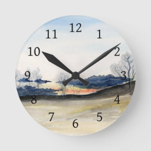Horloge Ronde Ciel orageux