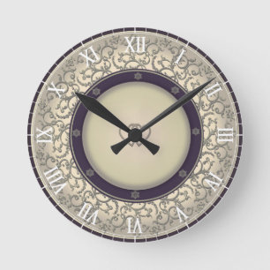 Horloge Ronde cinquantième Anniversaire de mariage