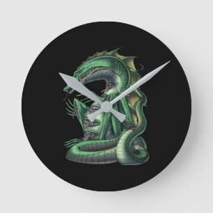 Horloge Ronde CipactliAztec Mythologie Créature Cipactli