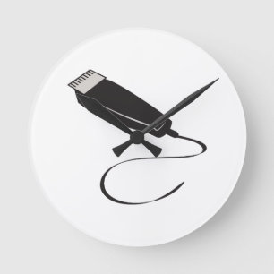 HORLOGE RONDE CISAILLEMENTS DE CHEVEUX