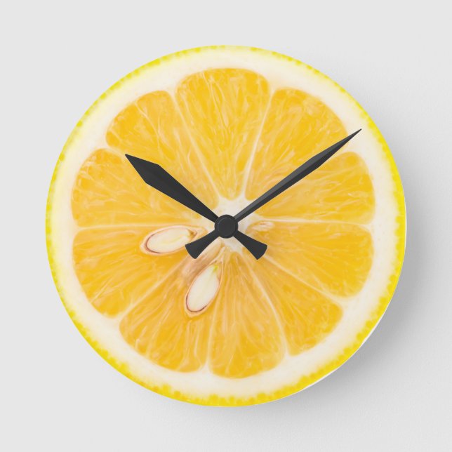 Horloge Ronde Citron frais (Recto)
