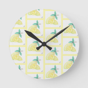 Horloge Ronde Citrons