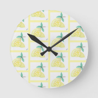 Horloge Ronde Citrons