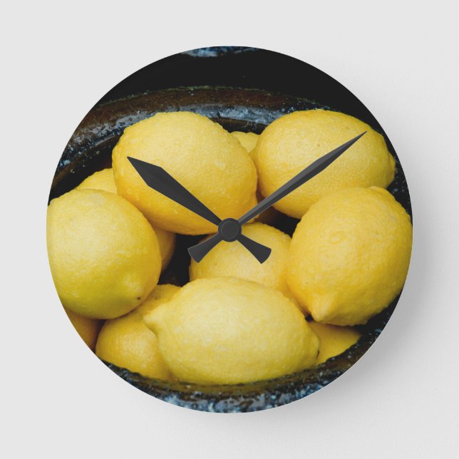 Horloge Ronde Citrons frais (Recto)