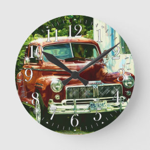 Horloge Ronde Classic 1947 Car Collector Wall Clock