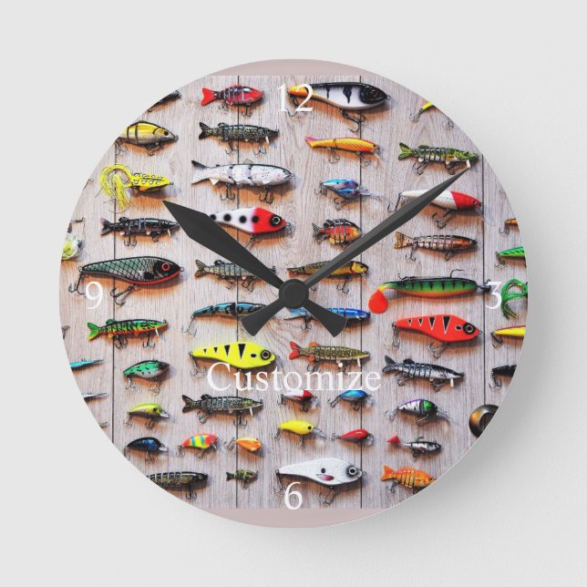 Horloge Ronde Classic Fishing Lures   (Recto)