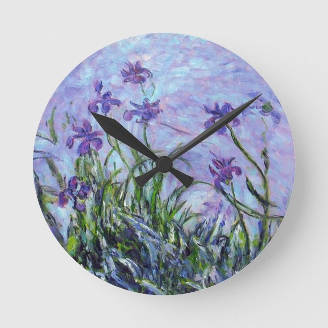 Horloge Ronde Claude Monet Iris (Recto)