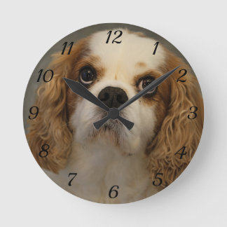 Horloge Ronde Clock Cavalier King Charles Wall