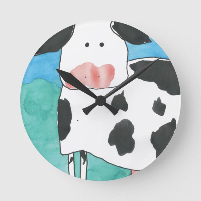 Horloge Ronde Clock Cow (Recto)