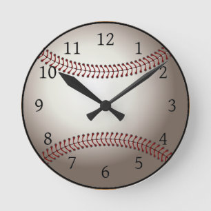 Horloge Ronde Clock de baseball