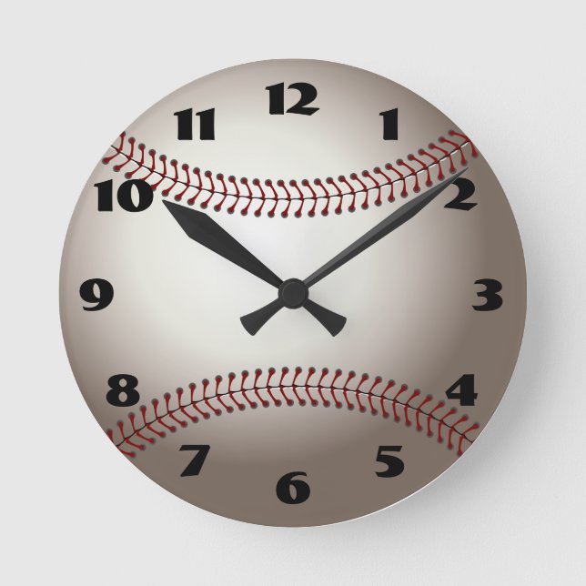 Horloge Ronde Clock de baseball (Recto)