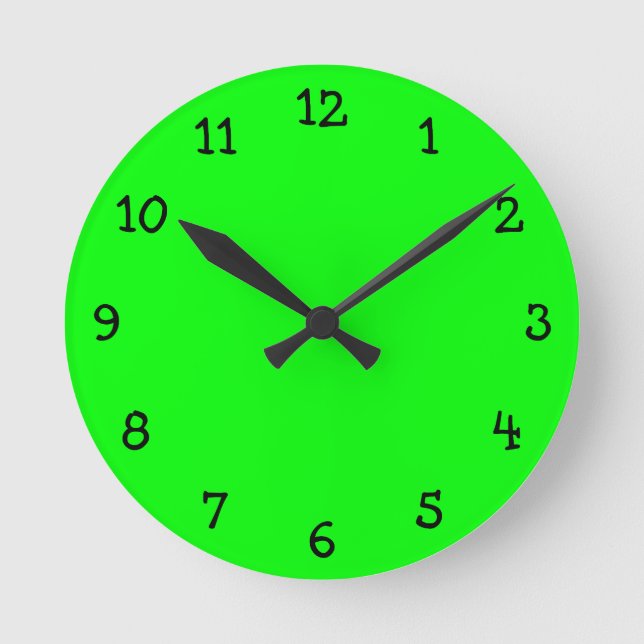 Horloge Ronde Clock de Lime (Recto)