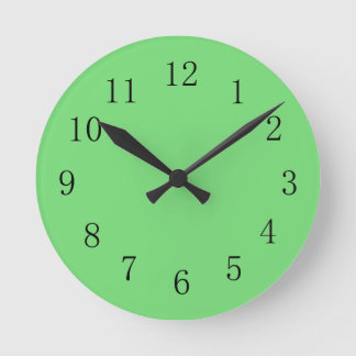 Horloge Ronde Clock de Pastel Green