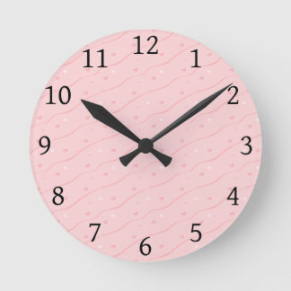 Horloge Ronde Clock de Pink Heart