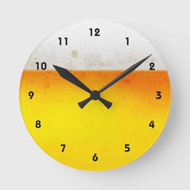 Horloge Ronde Clock du mur de bière (Recto)