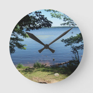 Horloge Ronde Clock Hamlin Lake Acrylic