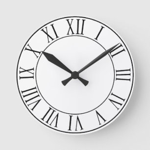 Horloge Ronde Clock personnalisable avec Numbers