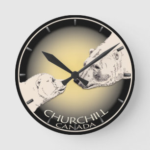 Horloge Ronde Clock Polar Bear Clock