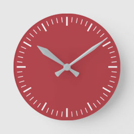 Horloge Ronde Clock rouge