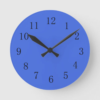 Horloge Ronde Clock Royal Blue Kitchen