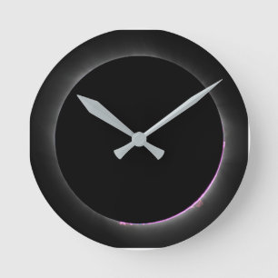 Horloge Ronde Clock Wall de Solar Eclipse