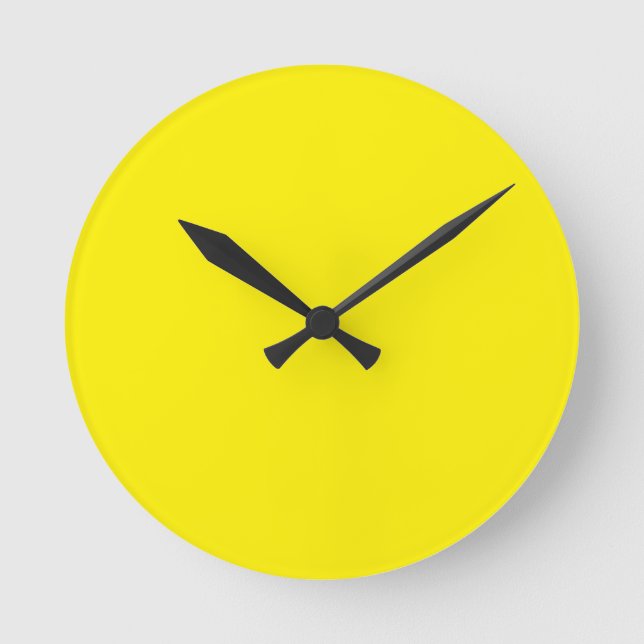 Horloge Ronde Clock Yellow (Recto)