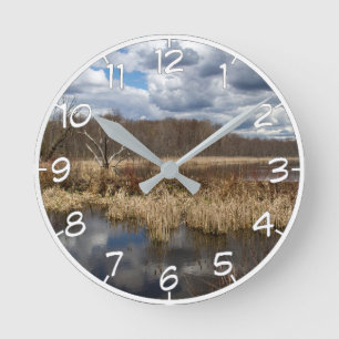 Horloge Ronde Cloudscape
