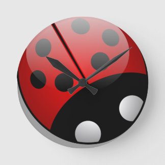 Horloge Ronde Coccinelle
