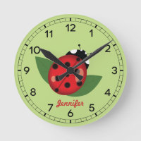 Coccinelle Rouge Adorable Insecte Avec Nom Personn