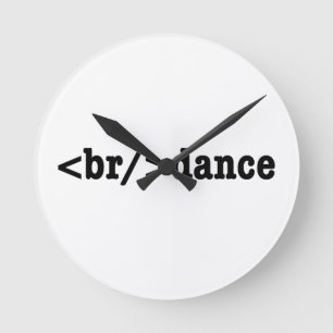 Horloge Ronde code HTML de rupture