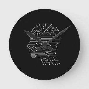 Horloge Ronde Coding Computer Science Programmation Cadeau