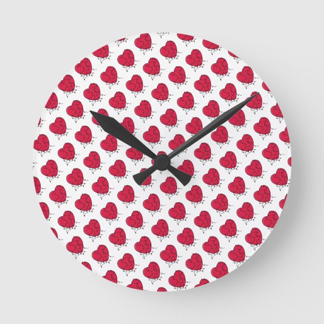 Horloge Ronde Coeur éclairé (Recto)