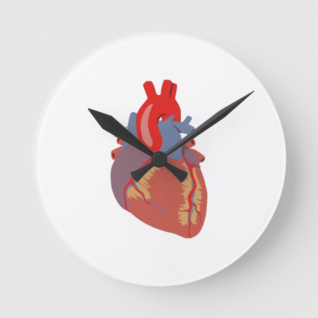 HORLOGE RONDE COEUR HUMAIN (Recto)