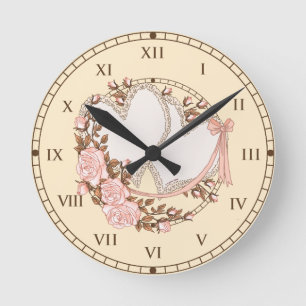 Horloge Ronde Coeurs mariages
