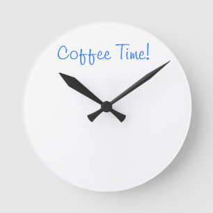 Horloge Ronde Coffee Time Clock