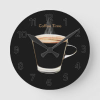 Coffee Time Wall Clock